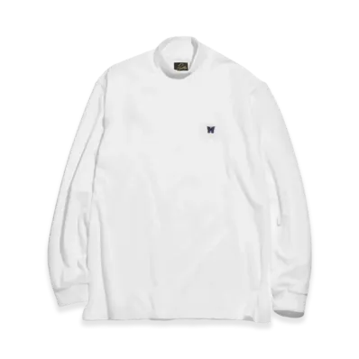 NEEDLES Mockneck LS T-Shirt "White"