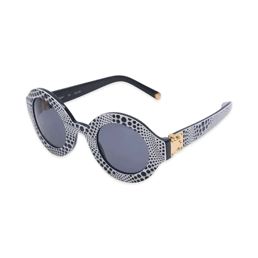 Louis Vuitton x Yayoi Kusama Sunglasses Wave Rond "Noir"