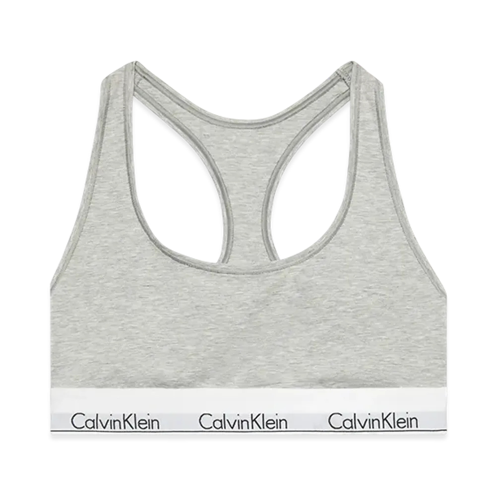 Calvin Klein Icon Cotton Modal Unlined Bralette "Grey Heather"