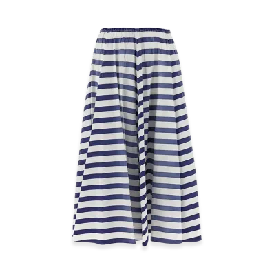 PRADA Women's Retro Striped Skirt "Blue"