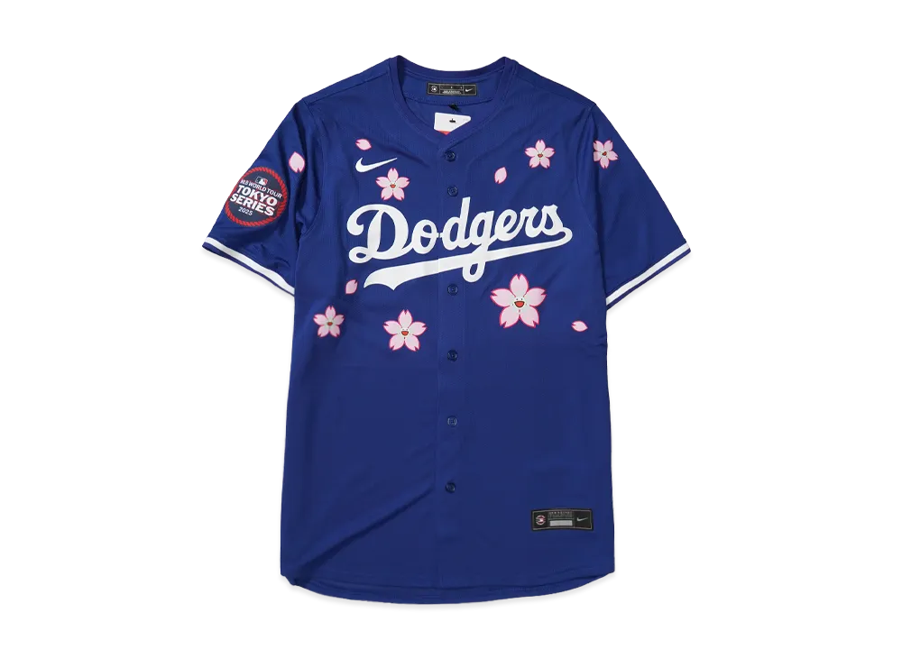 Takashi Murakami x MLB World Tour Tokyo Series 2025 Dodgers Tokyo Away Jersey "Blue"