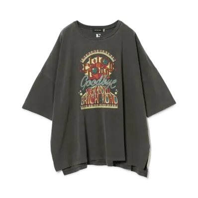 GOOD ROCK SPEED x Ray BEAMS / Exclusive Band Big Tee "Black"