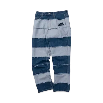 9090 x atmos pink Denim Pants "Indigo Blue"