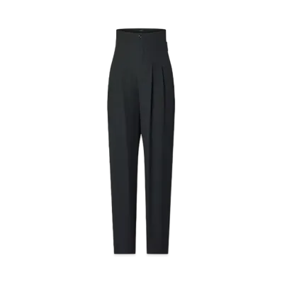 Louis Vuitton Crepe Fitted High Waist Pants "Noir"