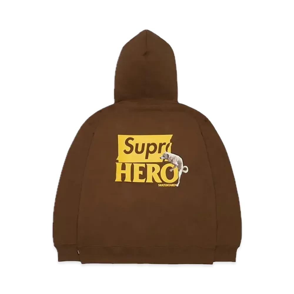Supreme x ANTIHERO Hooded Sweatshirt "Brown"