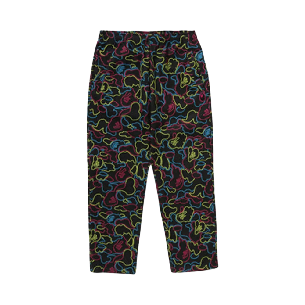 A BATHING APE Neon Camo Relaxed Fit Track Pants "Multi"