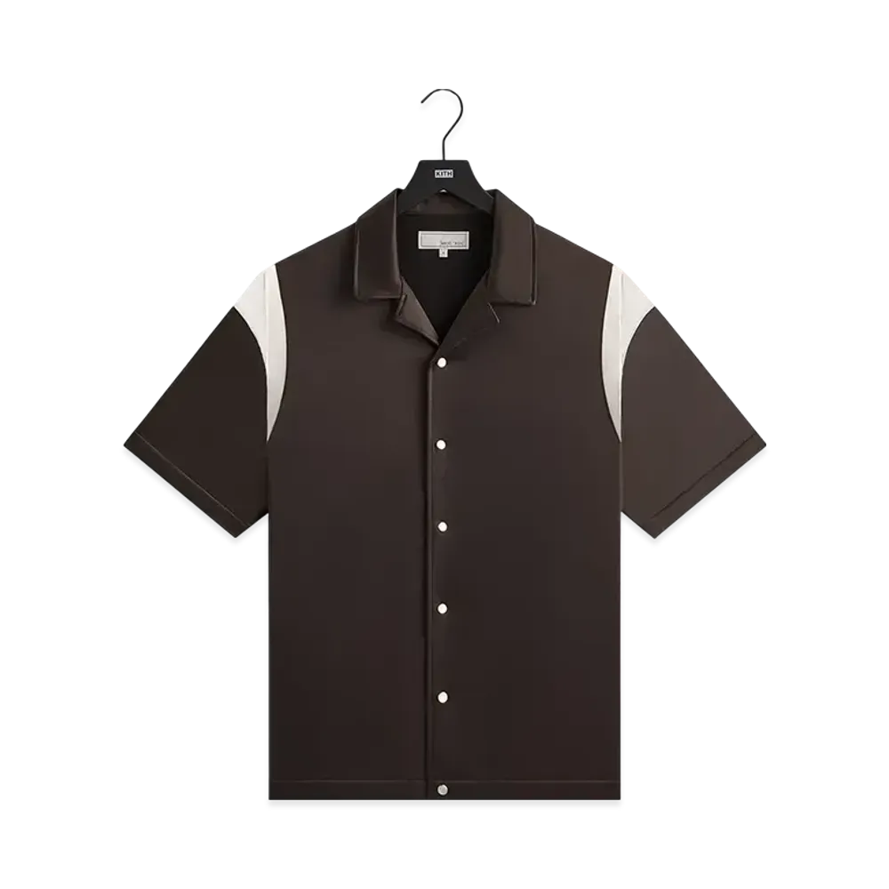 Kith &Kin Washed Satin Landon Souvenir Shirt "Kindling"
