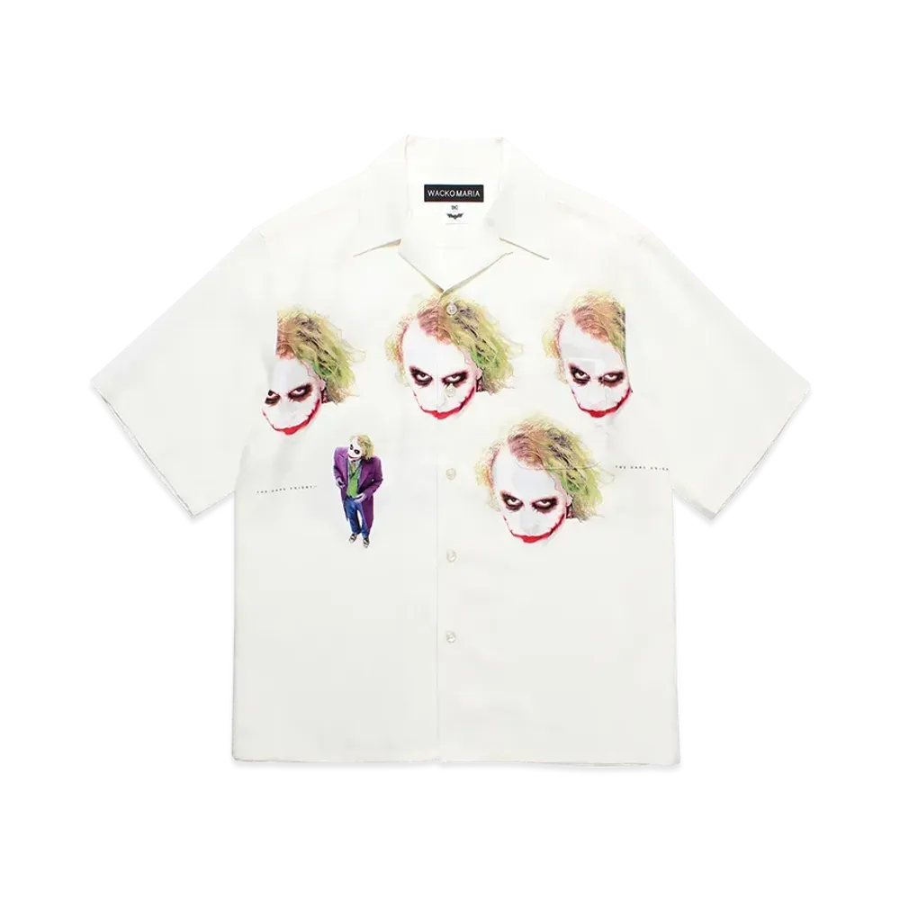WACKO MARIA x The Dark Knight Trilogy Hawaiian Shirt "White"