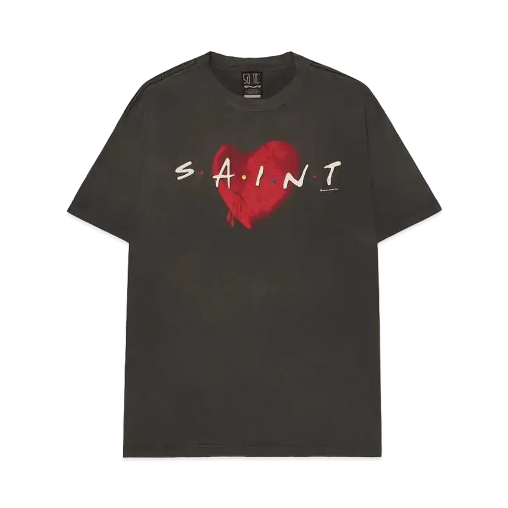 SAINT Mxxxxxx 22AW HEART SS TEE "Black" SM-A22-0000-004
