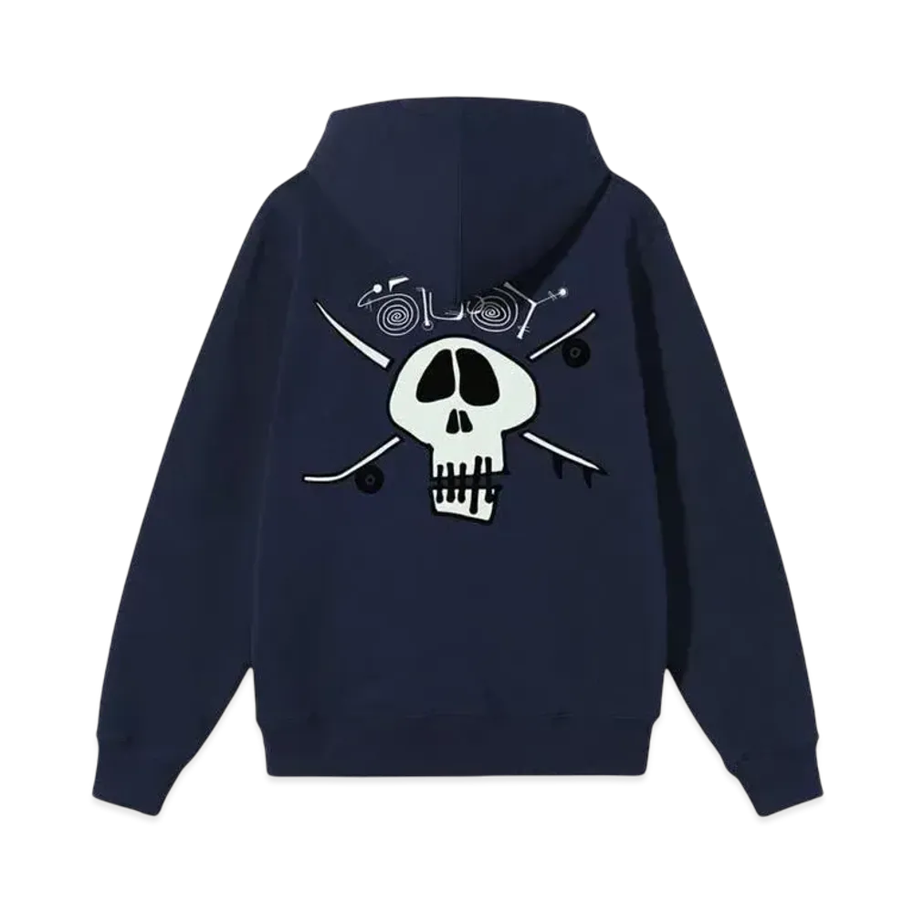 Stussy Surf Skate Skull Hoodie "Navy"