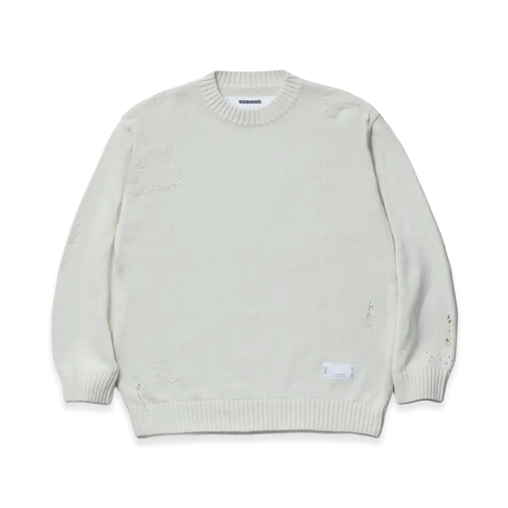 NEIGHBORHOOD Savage Crewneck Sweater "White"
