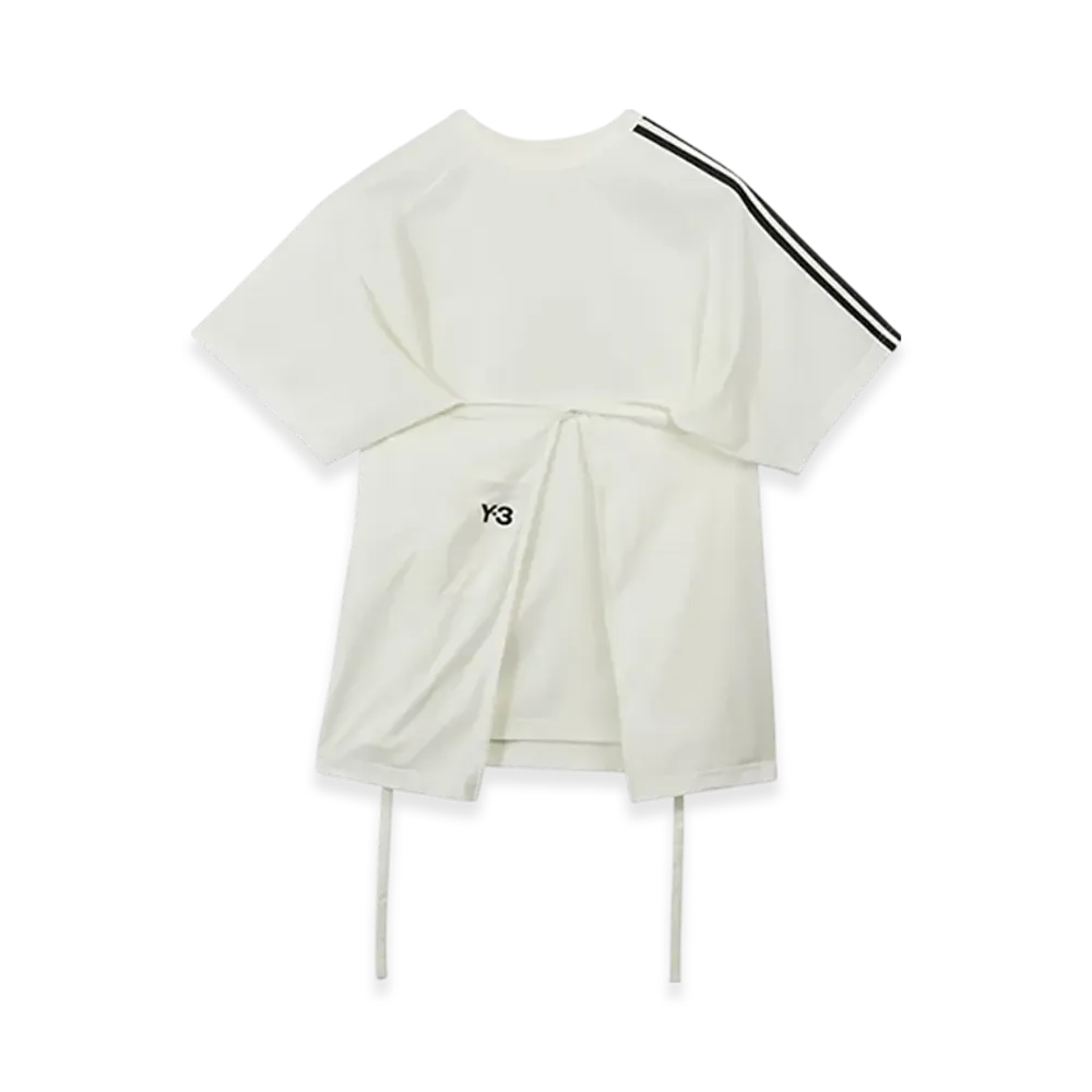 Y-3 Closure Shoulder Short Sleeve T-Shirt "White"