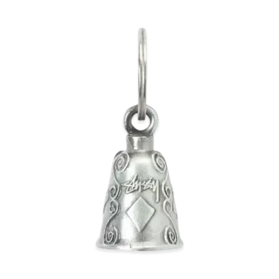 Stussy Guardian Bell Keychain "Silver"