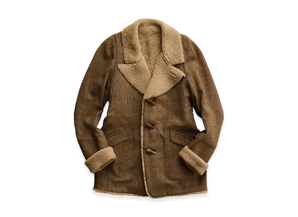 NICENESS Sherwood Tweed Mouton Structured Jacket "Camel"