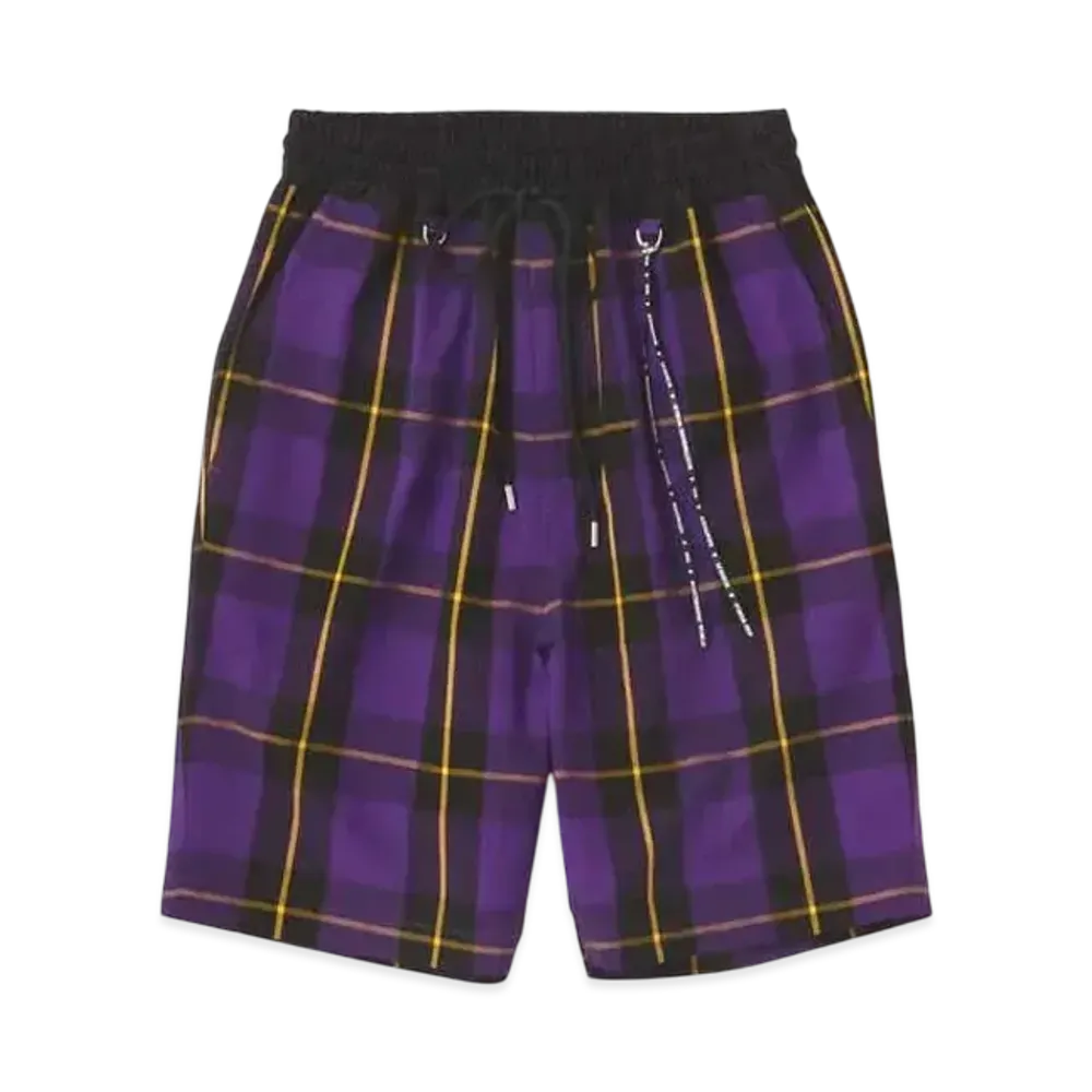 mastermind WORLD Block Plaid Shorts "Purple Base (Purple Plaid)"