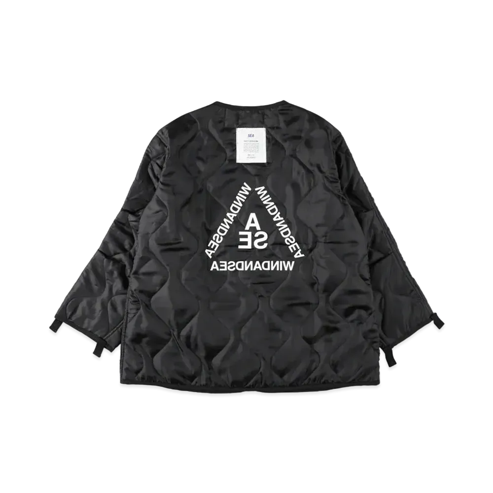 WIND AND SEA Triangle W M-65 Quilting Liner "Black"