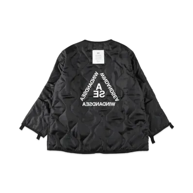 WIND AND SEA Triangle W M-65 Quilting Liner "Black"