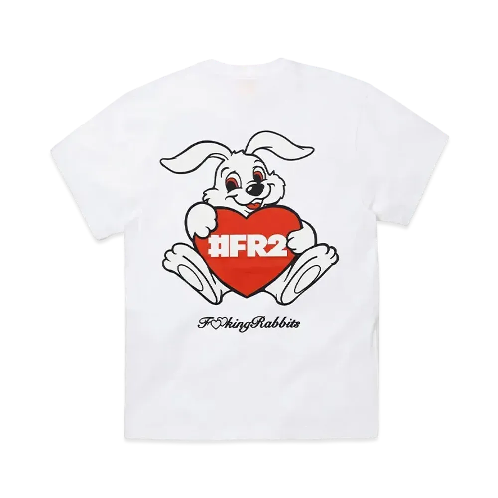 FR2 Heart Rabbit T-Shirt "White"