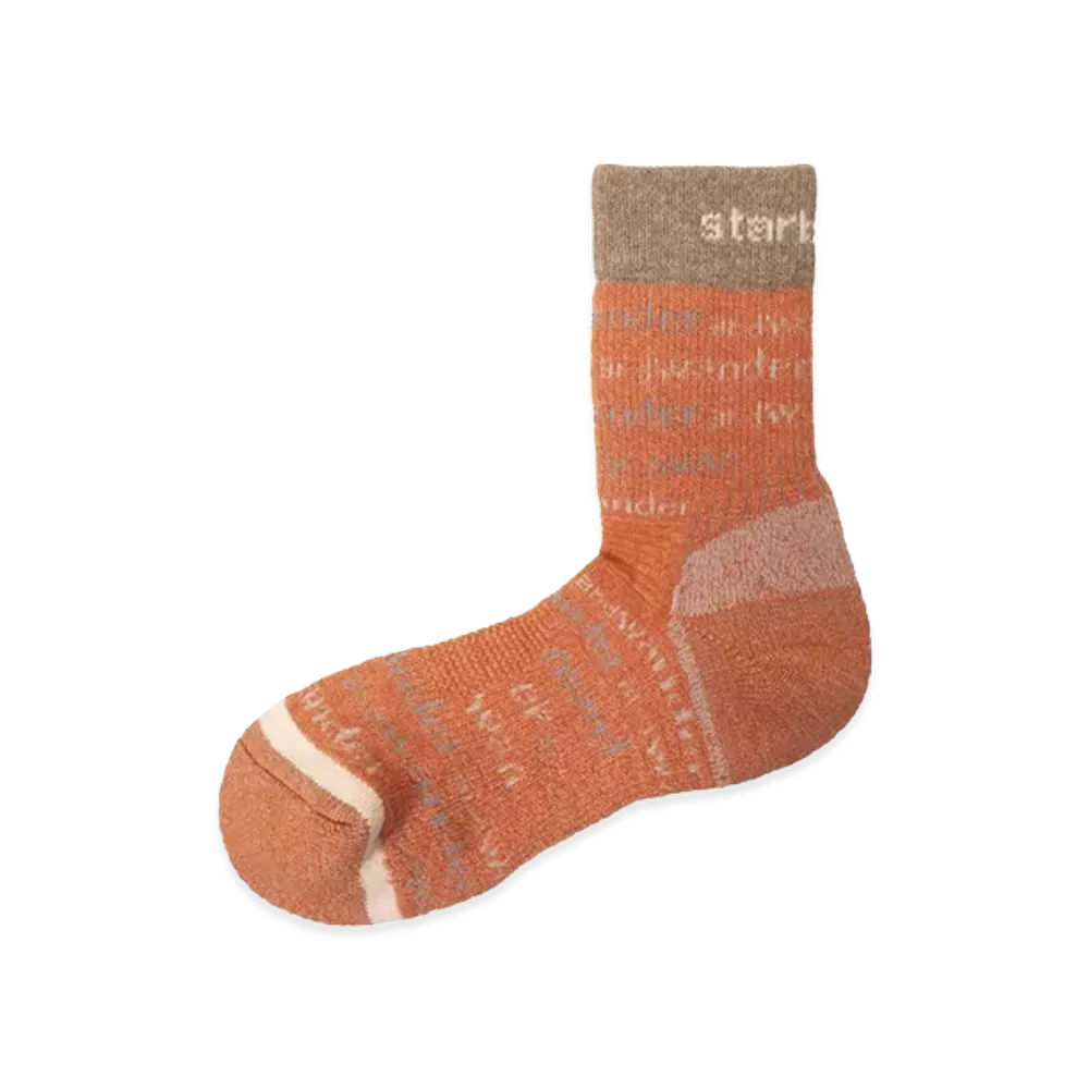 STARBUCKS x and wander Wool Socks "Orange"