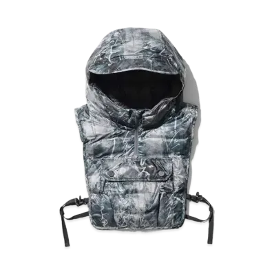 Snow Peak x TOKYO DESIGN STUDIO New Balance Winter Down Hooded Vest "Grey"