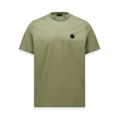 MONCLER Vertical Back Logo Cotton T-Shirt "Sage Green"