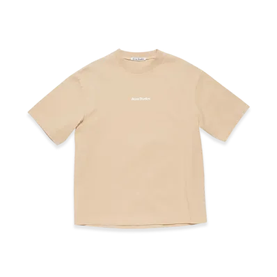 Acne Studios Stamp Logo Relaxed Fit T-Shirt "Wheat Beige"