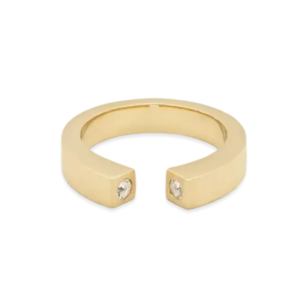 TOMWOOD Split Ring Diamond "Gold"