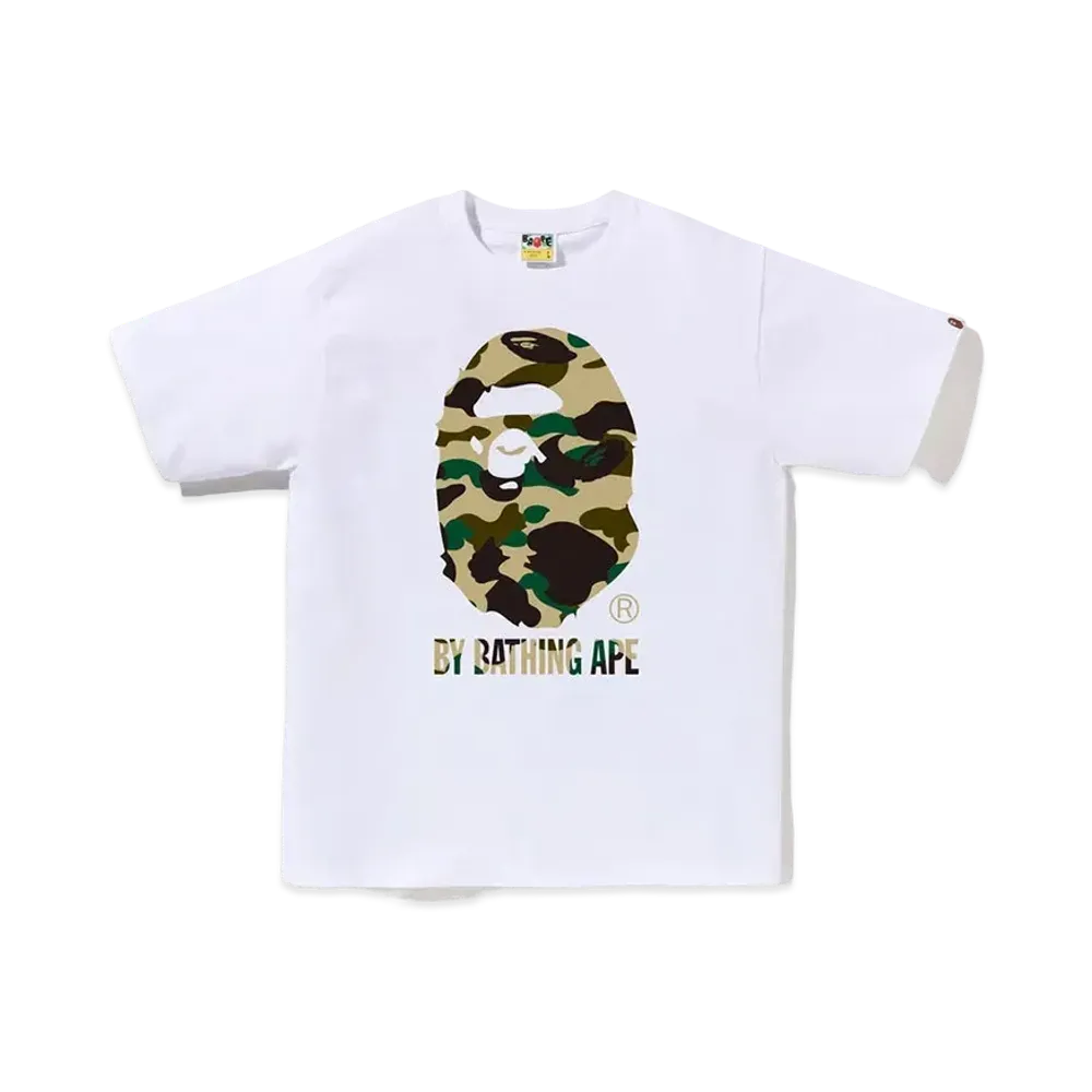 A BATHING APE 1St Camo By Bathing Ape Tee "White/Yellow"