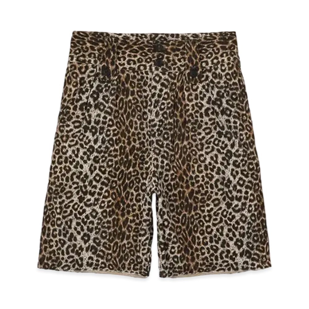 visvim Coronel Shorts Leopard "Beige"