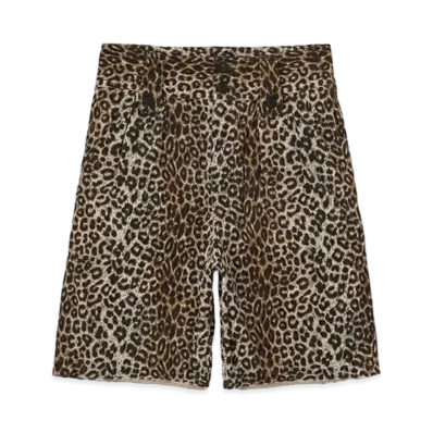 visvim Coronel Shorts Leopard "Beige"