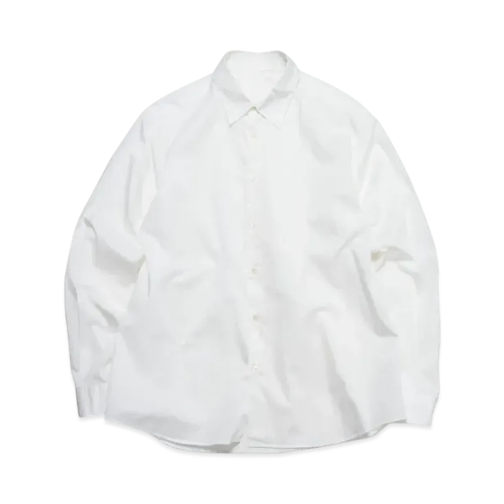 SOPHNET. Highcount Twill Regular Fit Shirt "White"