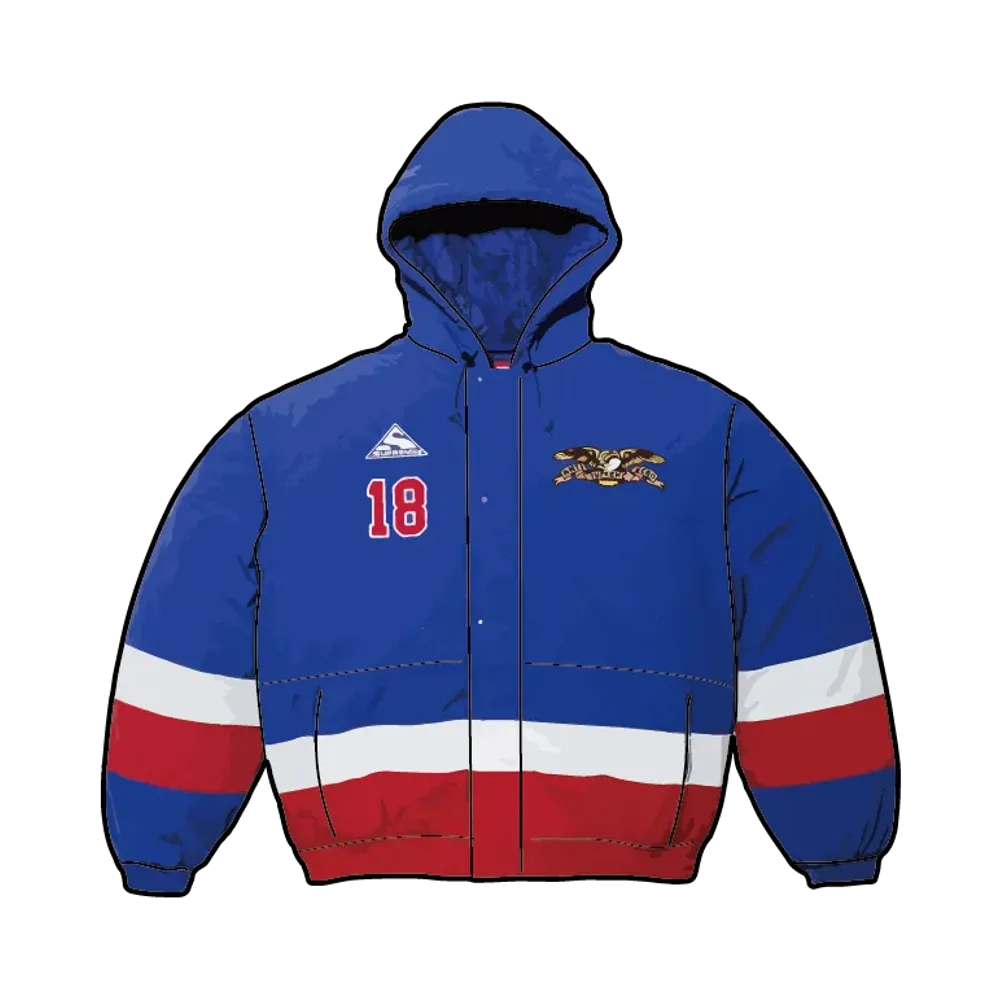 Supreme x ANTIHERO Stadium Jacket "Blue"