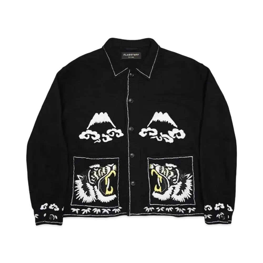 F-LAGSTUF-F BLACK TIGER JACKET "BLACK"