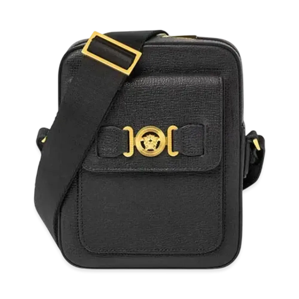 Versace Medusa Biggie Crossbody Bag "Black/Gold"