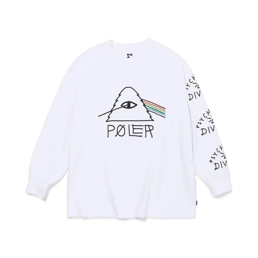 POLeR Psychedelic Fit LS Tee "White"