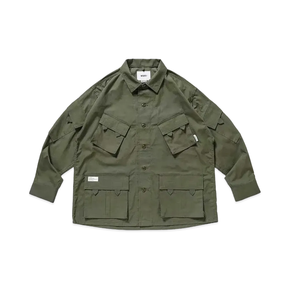 WTAPS Modular / LS / Cotton. Ripstop "Olive Drab"