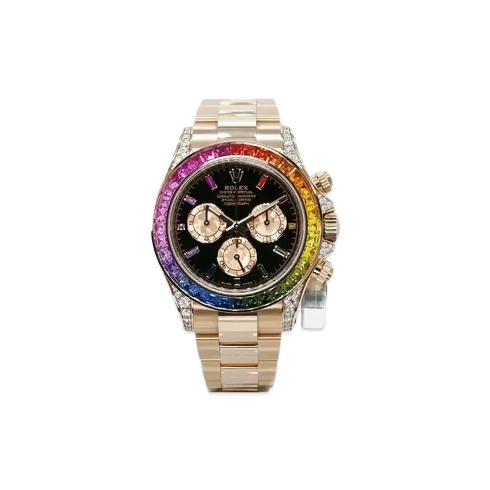 ROLEX Cosmograph Daytona 40mm Oyster Perpetual Rainbow "Everose Gold" 116595RBOW