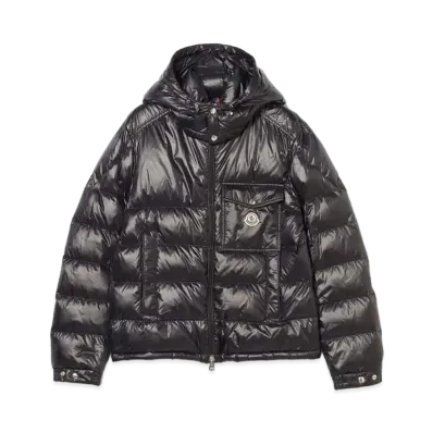 MONCLER Wollaston Hooded Down Jacket "Black"