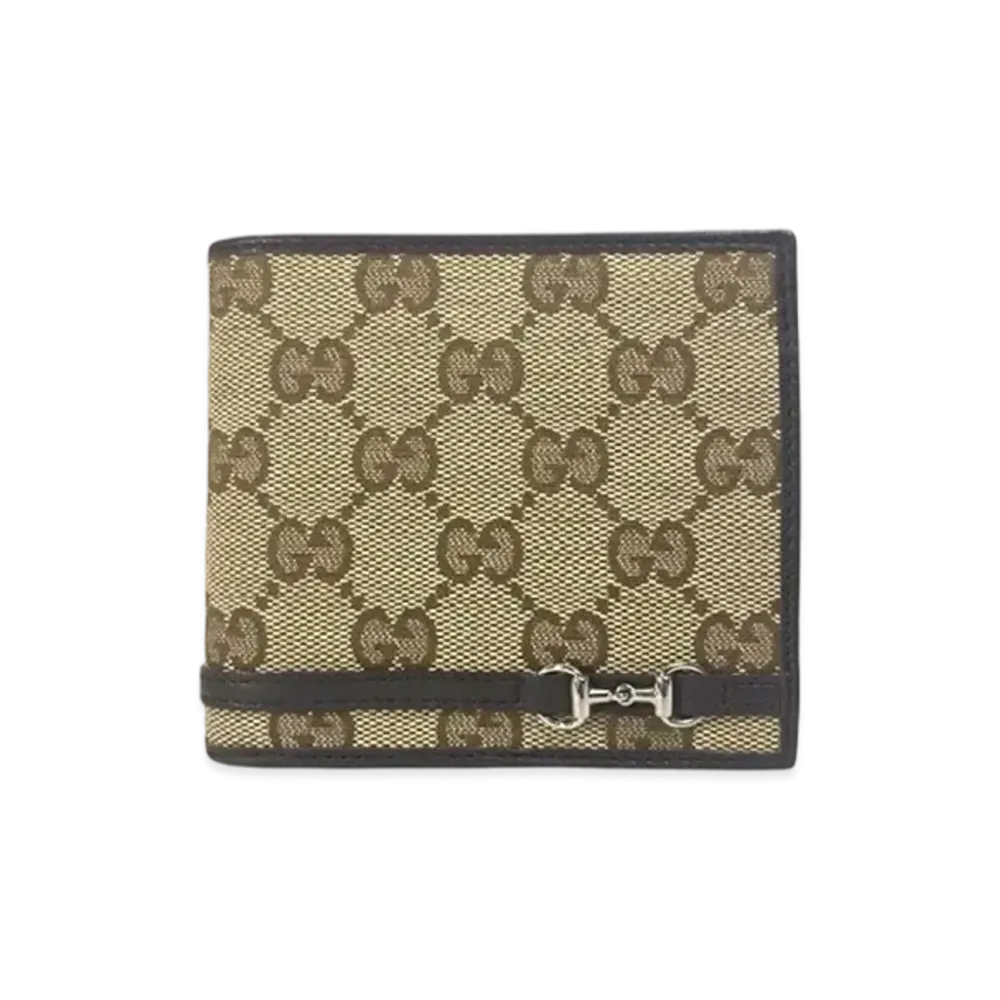 GUCCI Guccissima Bi-fold Wallet "Brown"