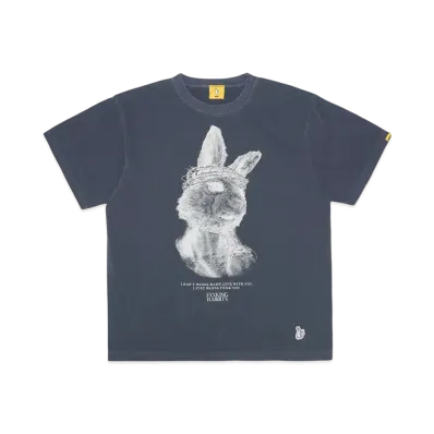 FR2 Rabbit Jesus Garment Dye T-Shirt "Navy"