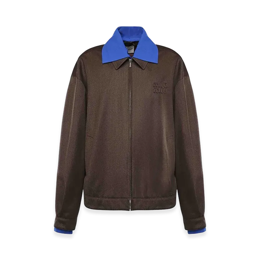 MIU MIU Women's Wool Jacket "Dark Brown"