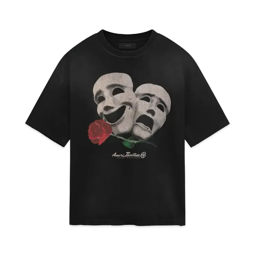 AMIRI Theatre Masks Oversized Tee "Black"