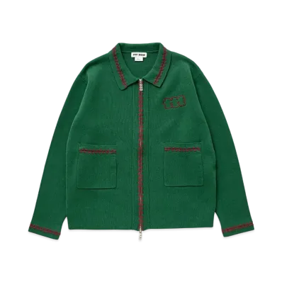 TTT MSW Knit Polo Cardigan "Green"