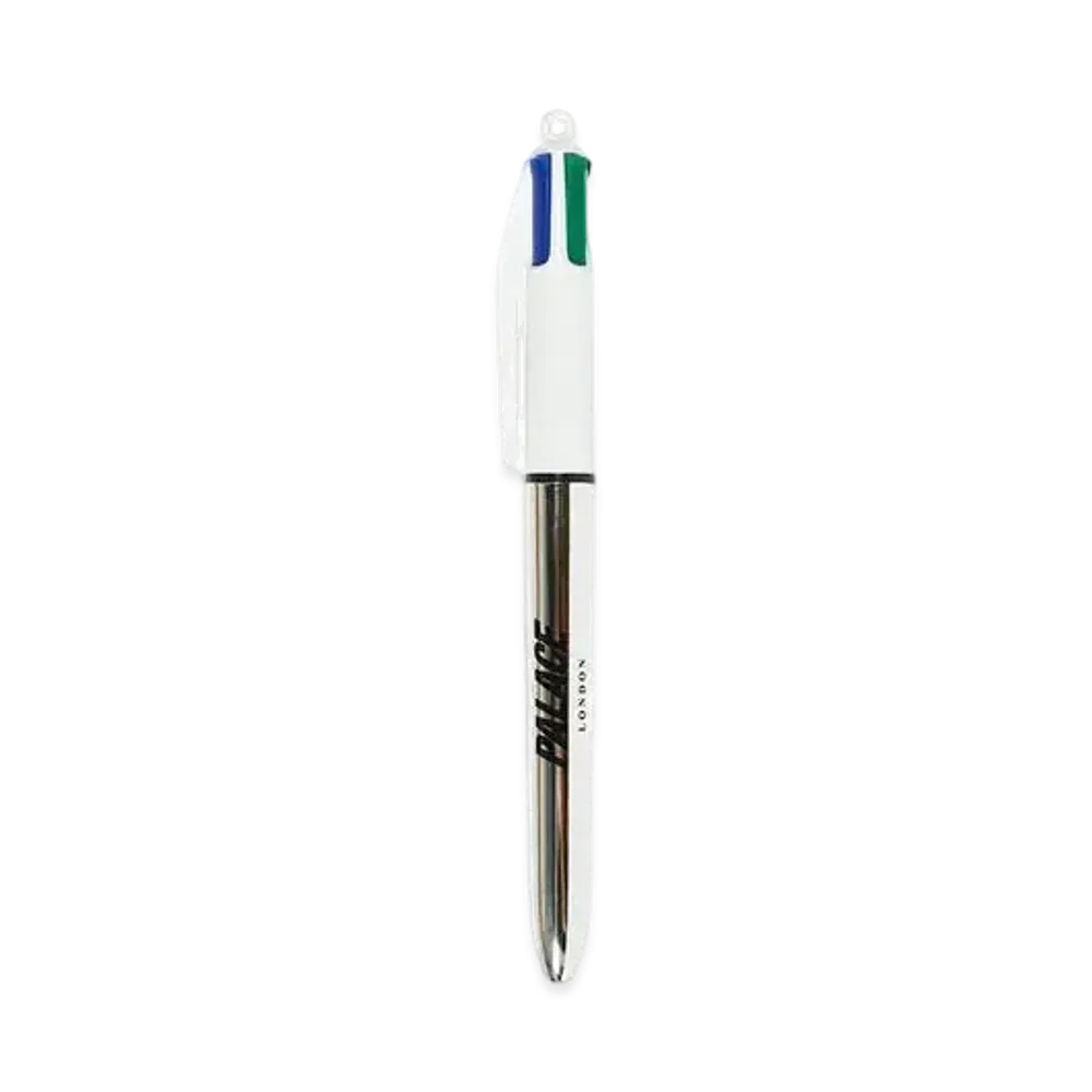 PALACE Bic 4 Colour Pen "Silver / White"