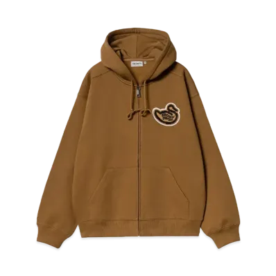 Carhartt WIP Hooded Brown Ducks Jacket "Hamilton Brown"