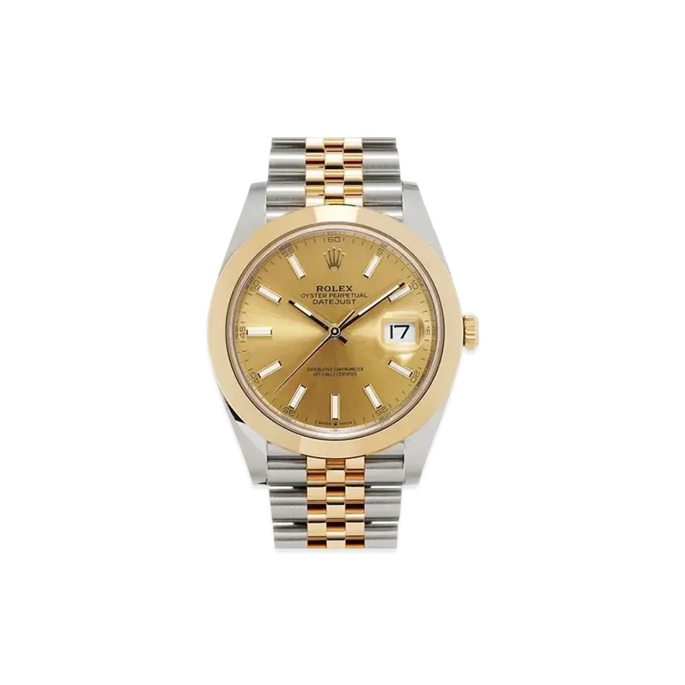 ROLEX Datejust 41 Oyster 41mm "Champagne/Oyster Steel/Yellow Gold"