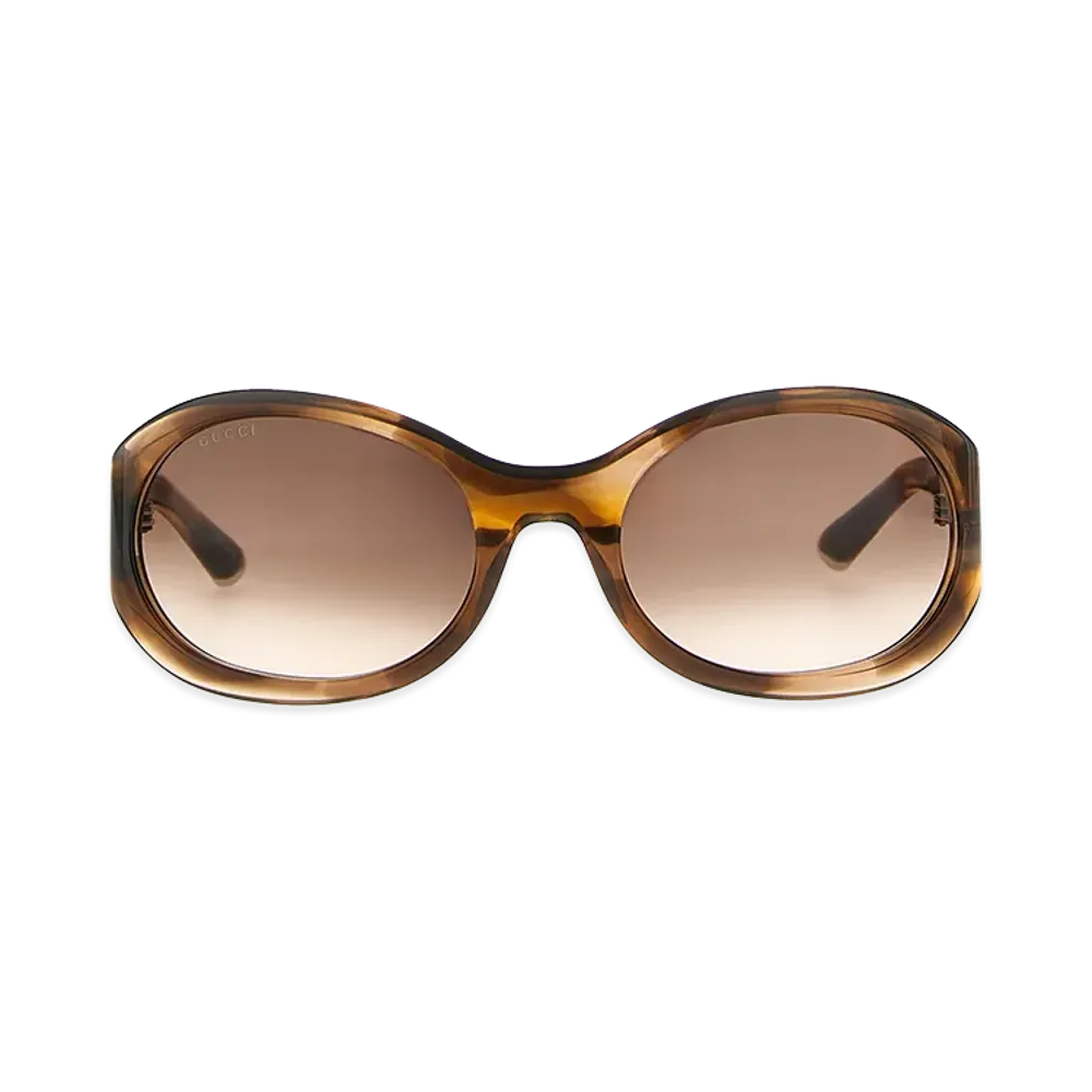 GUCCI Women's Round Sunglasses "Animalprint"