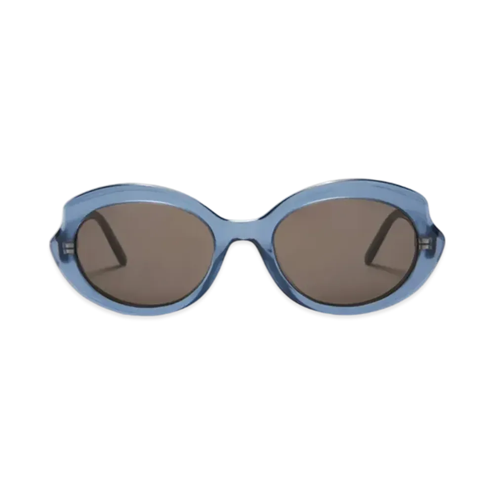 LOEWE Mini Oval Slim Sunglasses "Milky Blue"