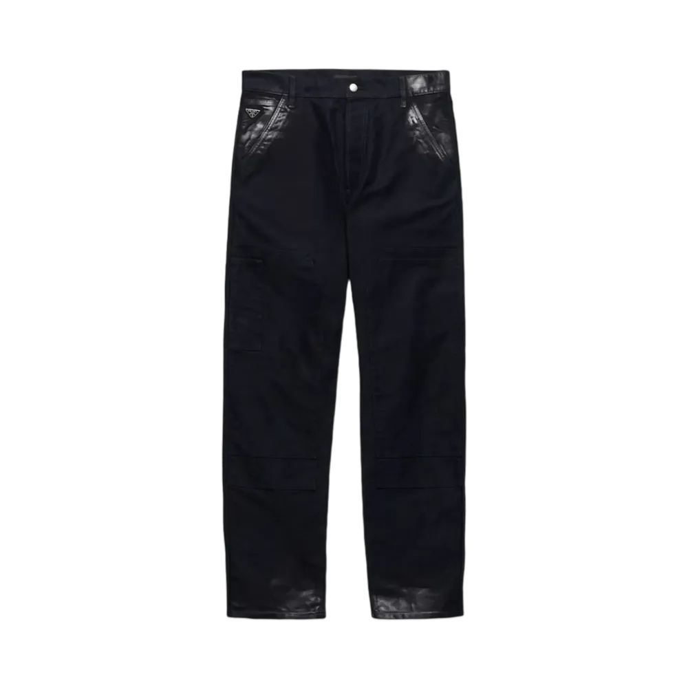 PRADA Men's Moleskin Pants "Navy"