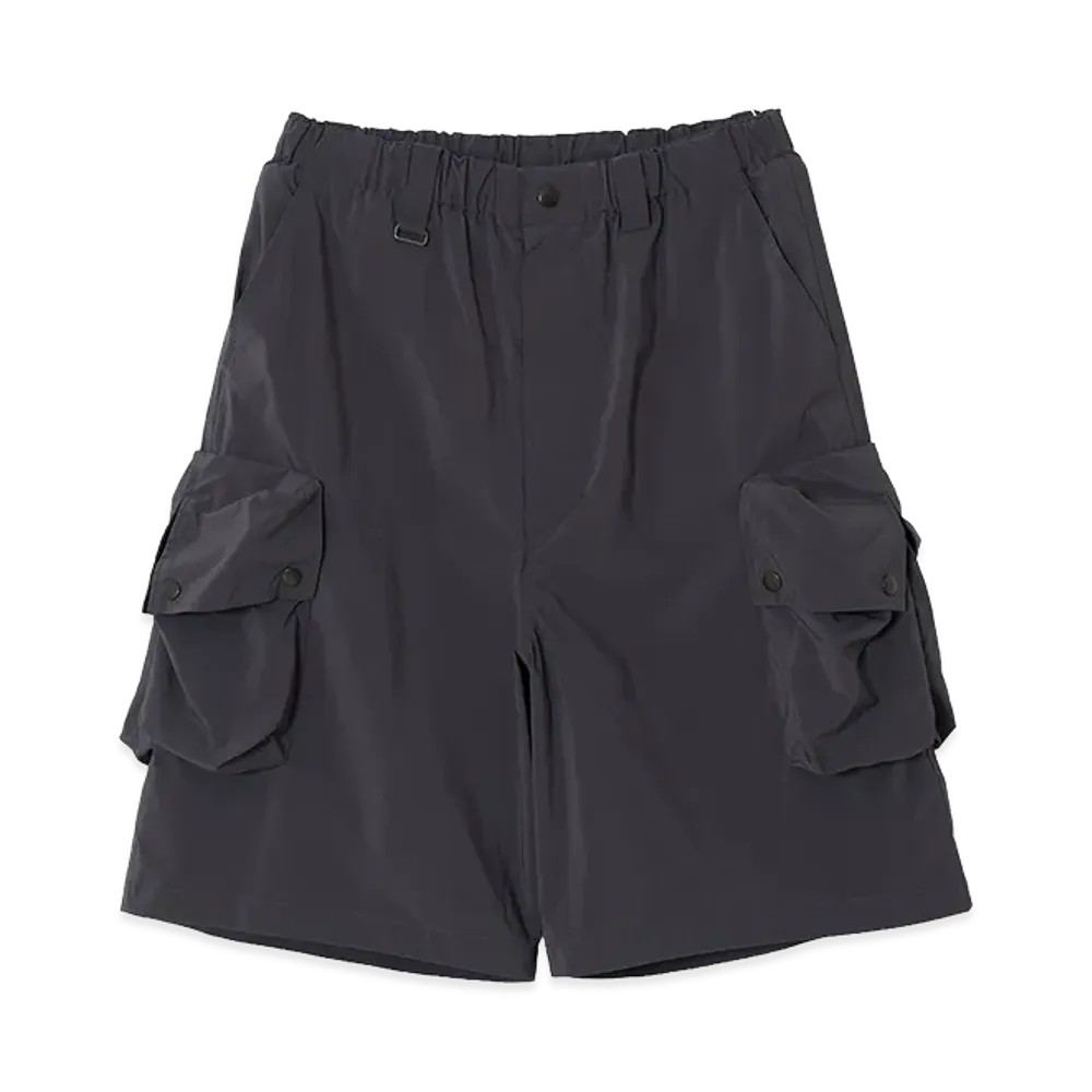 YOKE Nylon Twill Multi Pocket Utility Shorts "Gray"